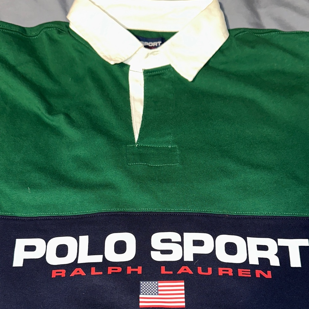 Polo by Ralph Lauren Green and Navy Jersey